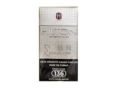 希尔顿细支巴西版价格表图一览表 希尔顿细支巴西版多少钱一包？