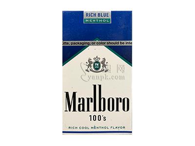 万宝路(硬蓝绿薄荷100s美版)价格表和图片，万宝路(硬蓝绿薄荷100s美版)价格查询