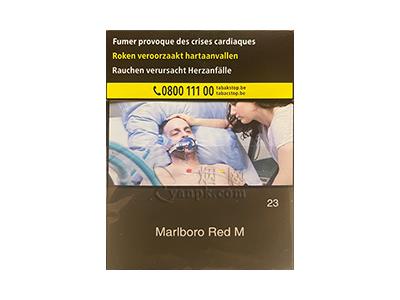 万宝路硬红比利时23支平装版香烟价格表2024 万宝路硬红比利时23支平装版价钱批发 